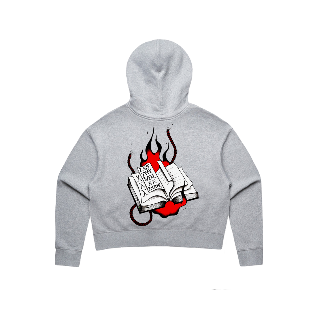 Thy Will Be Done Cropped Hoodie